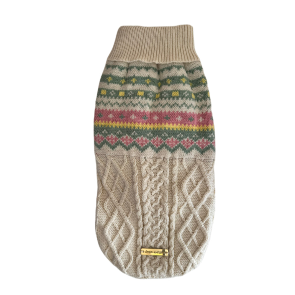 Jersey Mawis - Estampado Beige